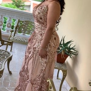 RoseGold Sequin Dress